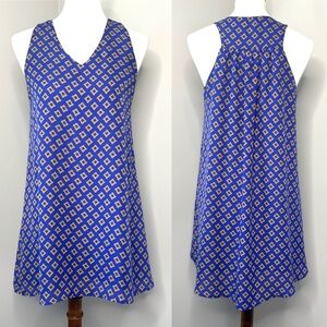 Anthropologie Blue Shift Dress Women’s Size Small Hazel Trapeze